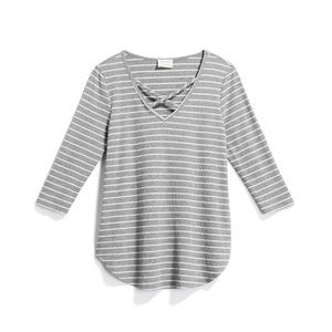 Dulce Rib 3/4 sleeve knit top